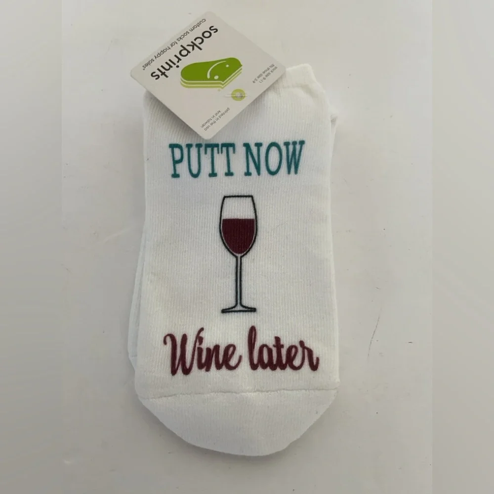 Sock Prints Golf Socks NWT